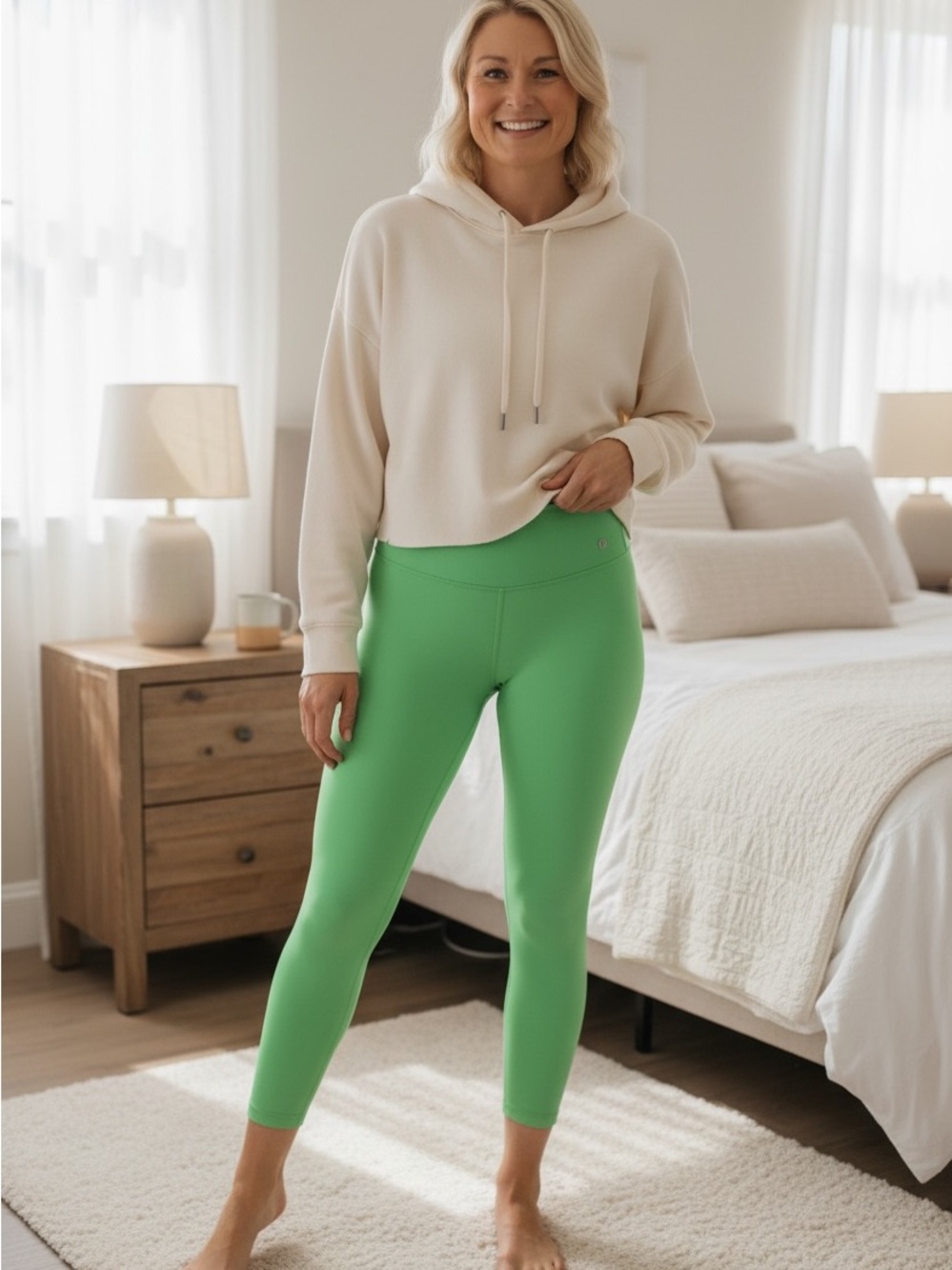 lululemon athletica Bright Green High-Rise 7/8 Leggings